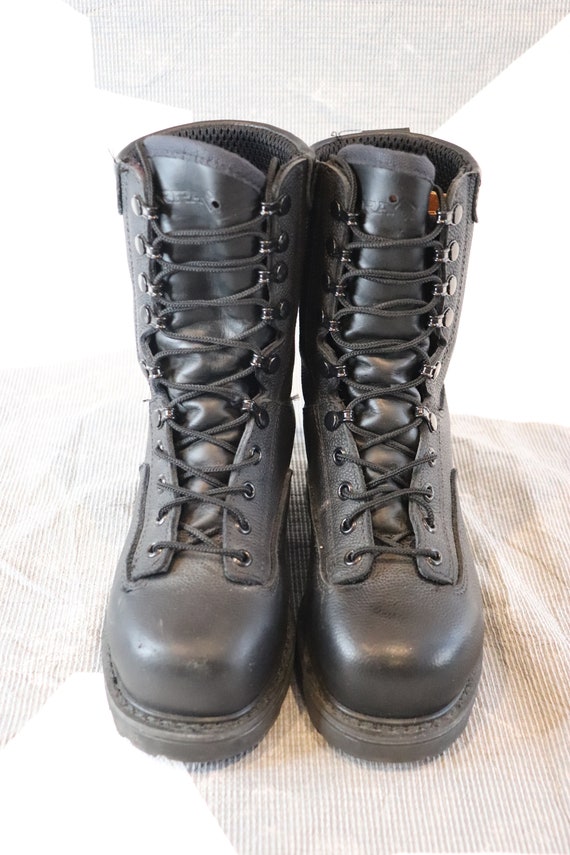 Canadian Forces black steel toe safety boots size… - image 3