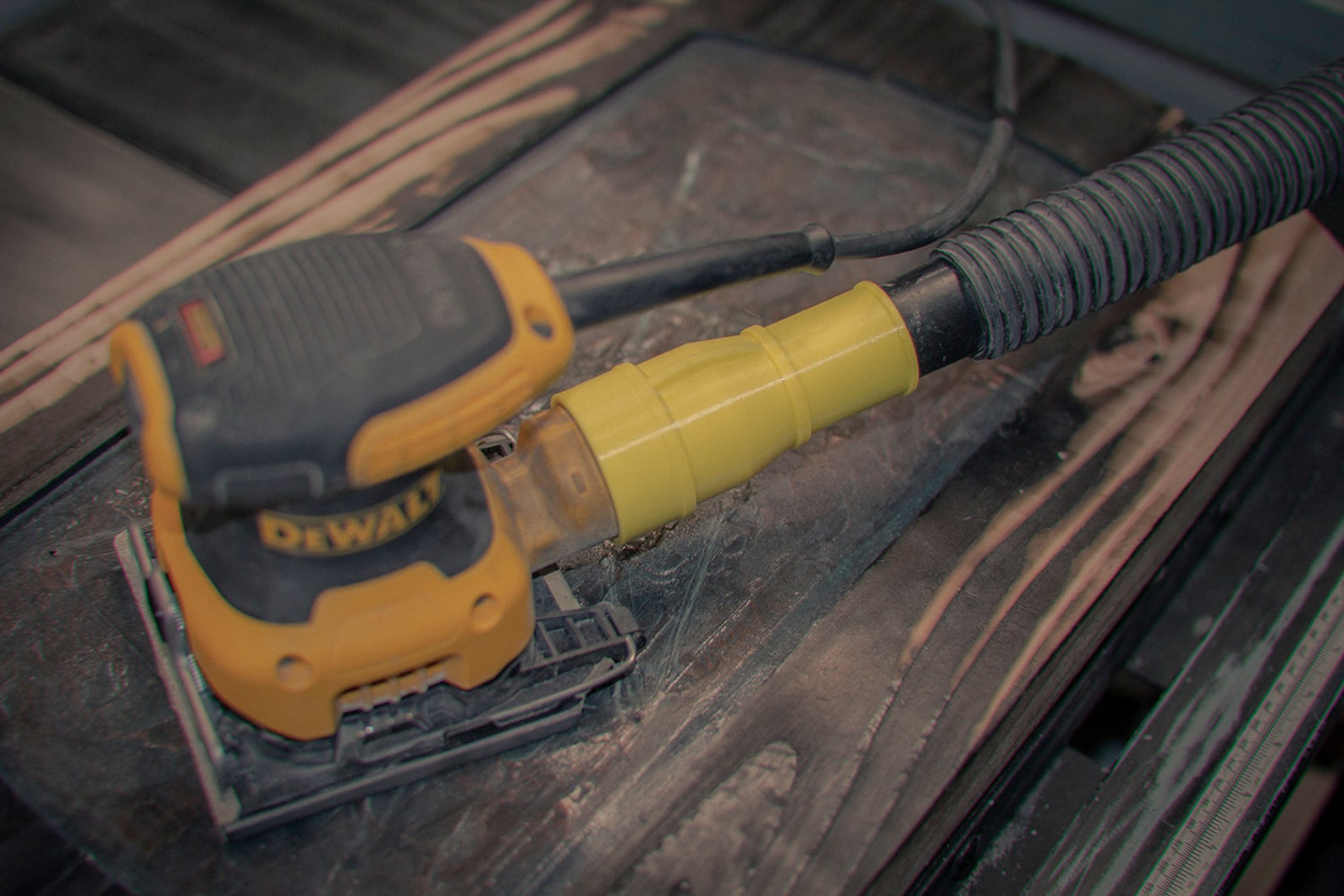 Dewalt Vacuum Adapter for Dust Collection in Yellow Etsy