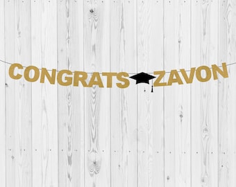 Personalized Congrats Graduation Banner, Class of 2026