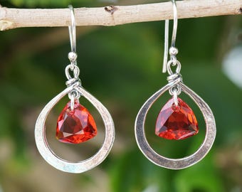 Sterling Silver Crystal Passions Earrings