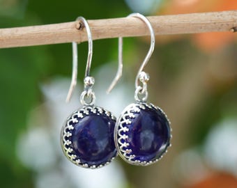 Sterling Silver and Sodalite Earrings