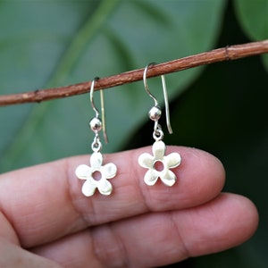 Sterling Silver Flower Earrings