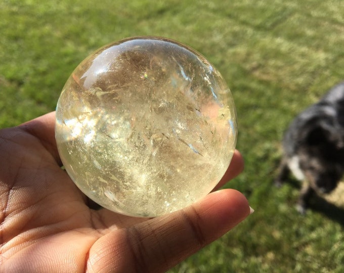 Medium Green Citrine Sphere