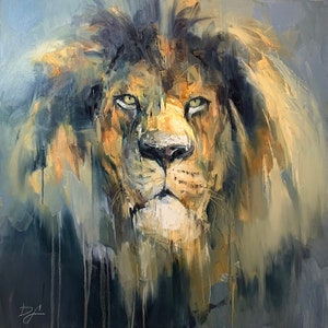 WEARY AND PROUD Print | Lion Print, African Animals, Lion Portrait, Savanna Lion, King of the Jungle, Animal Portrait, Wildlife Animal