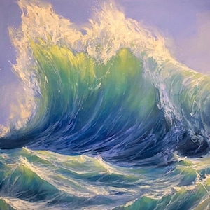 WAVE 2 Print | Ocean Art Canvas, Seascape Artwork, Seascape Print, Wave Poster, Seascape Decoration, Wave Art, Ocean Picture, Seascape Gifts