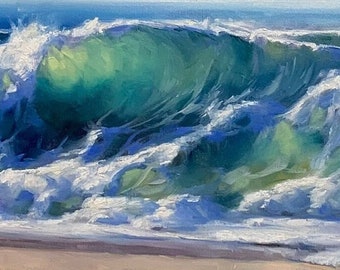 KUNSTPRINT Infinity | Canvas | Papier | Muurkunst oceaanzeegezicht, kustposter, golven schilderij, nautisch strandhuis woondecoratie
