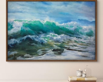 オリジナル絵画 - 「本能」 30x40インチ キャンバスに描かれたアクリル