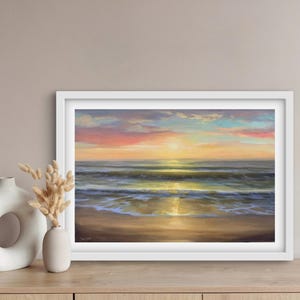 THE DUNE Print | Seascape Poster, Seascape Artwork, Ocean Views, Coastal Painting, Seascape Decoration, Seascape Canvas, Ocean Waves