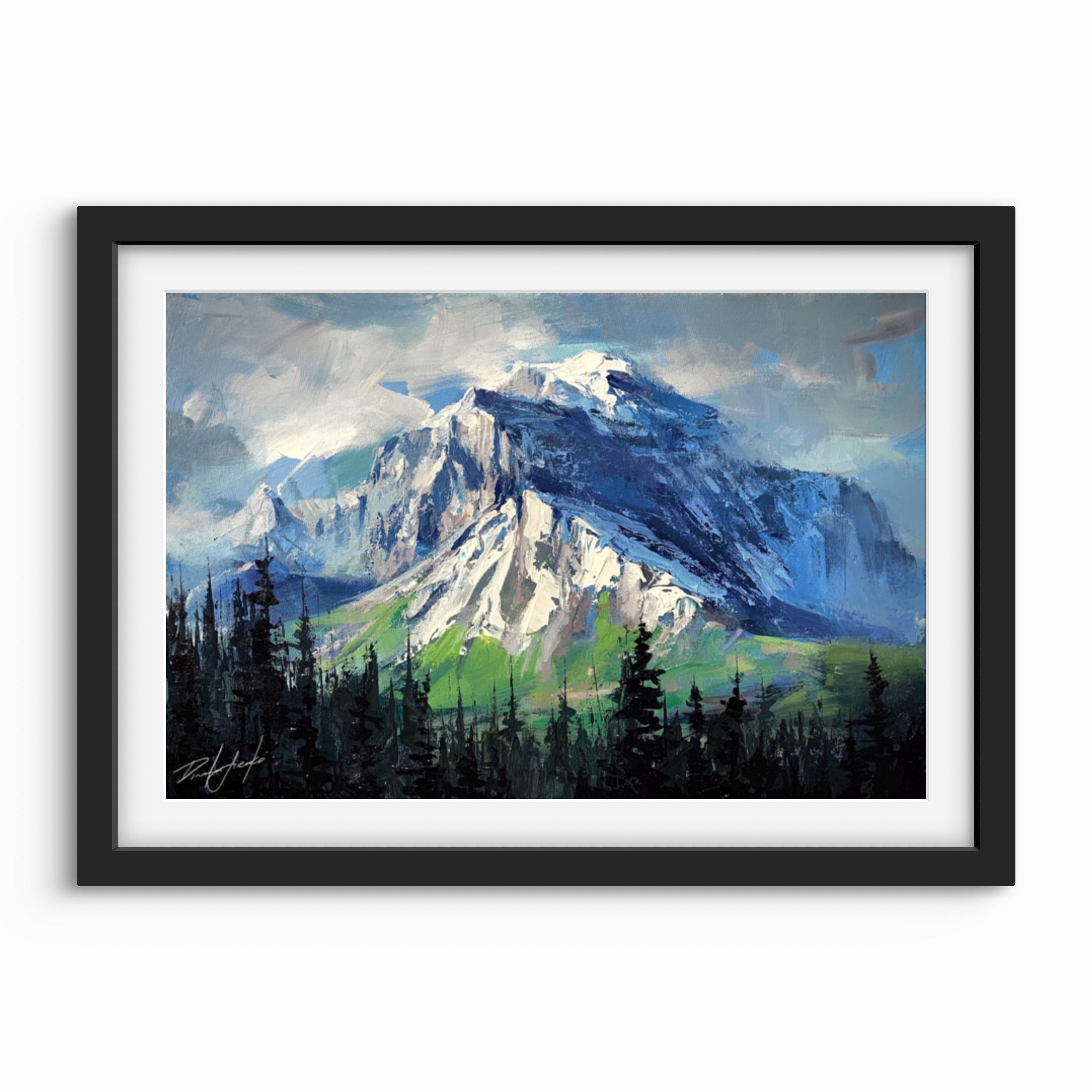 TEMPLE MOUNTAIN Print | Banff Print, Mountain Wall Art, Mount