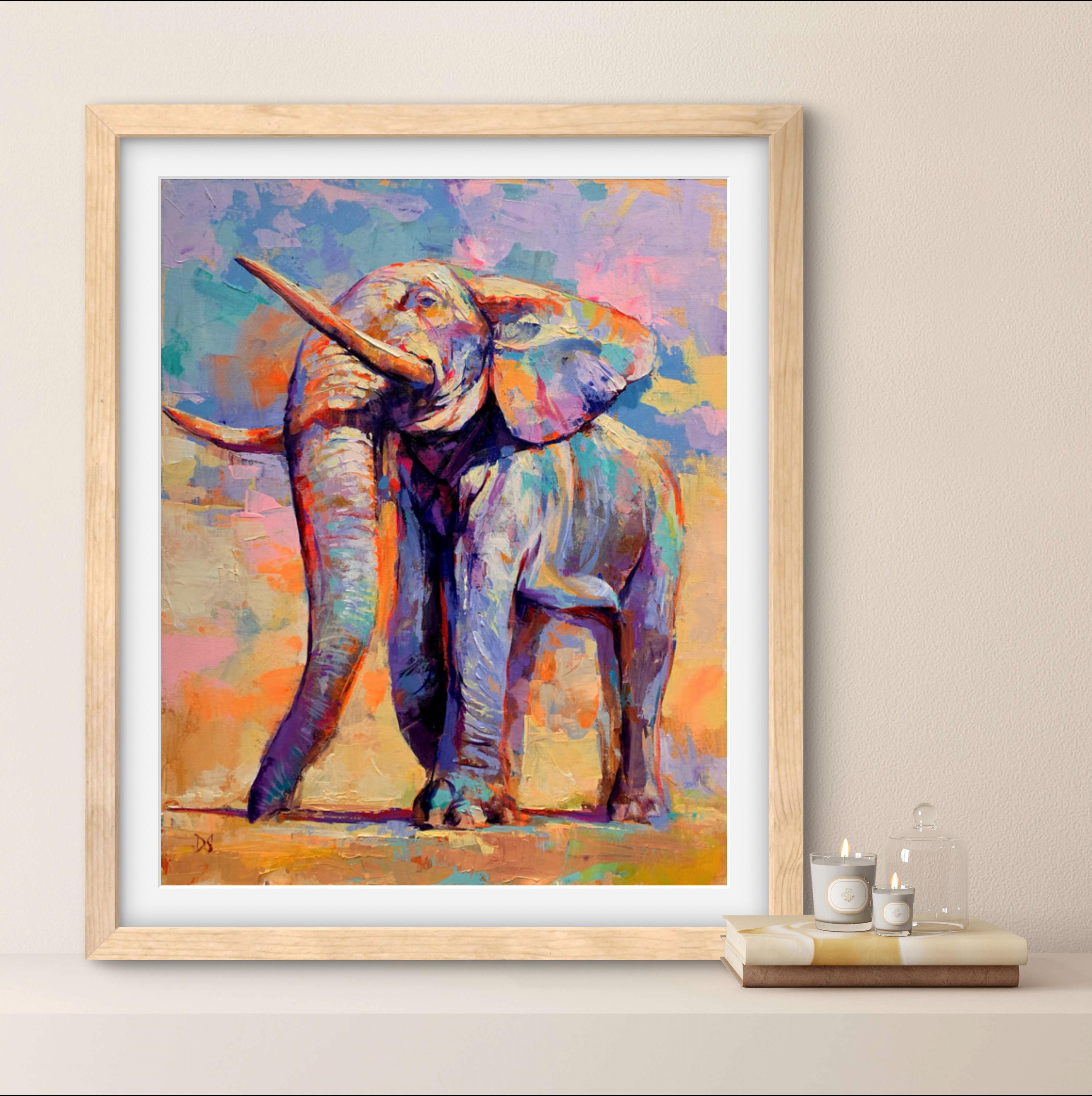 ART PRINT Strength and Resilience | Canvas | Paper | Elephant Wall