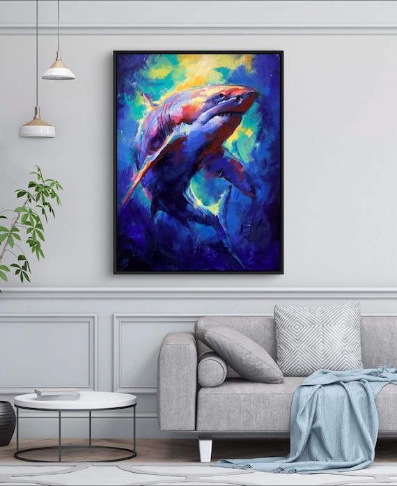 オリジナル絵画 - 「本能」 30x40インチ キャンバスに描かれたアクリル