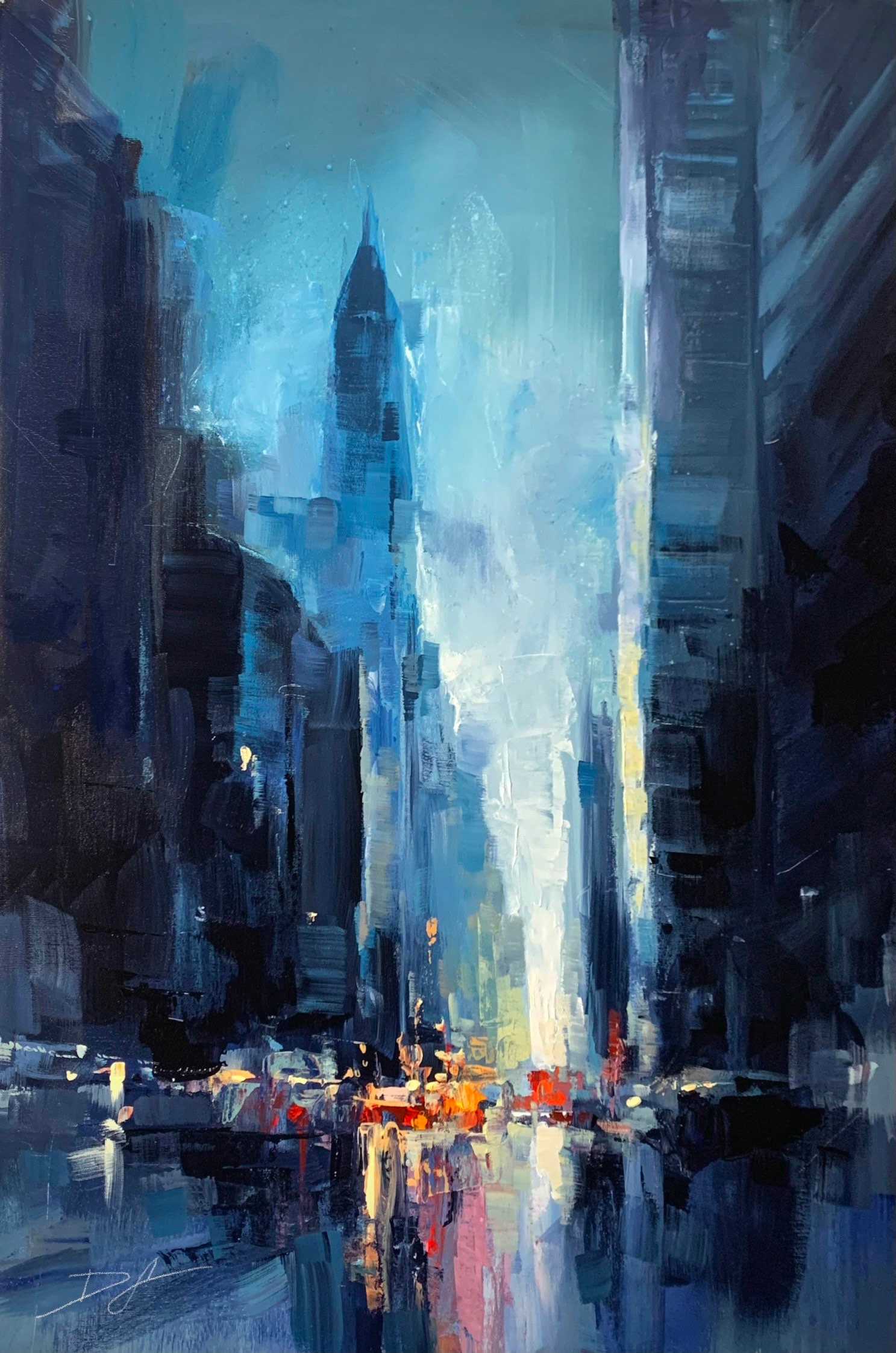 ORIGINAL PAINTING - Foggy Giants 20x30” Acrylic on Canvas