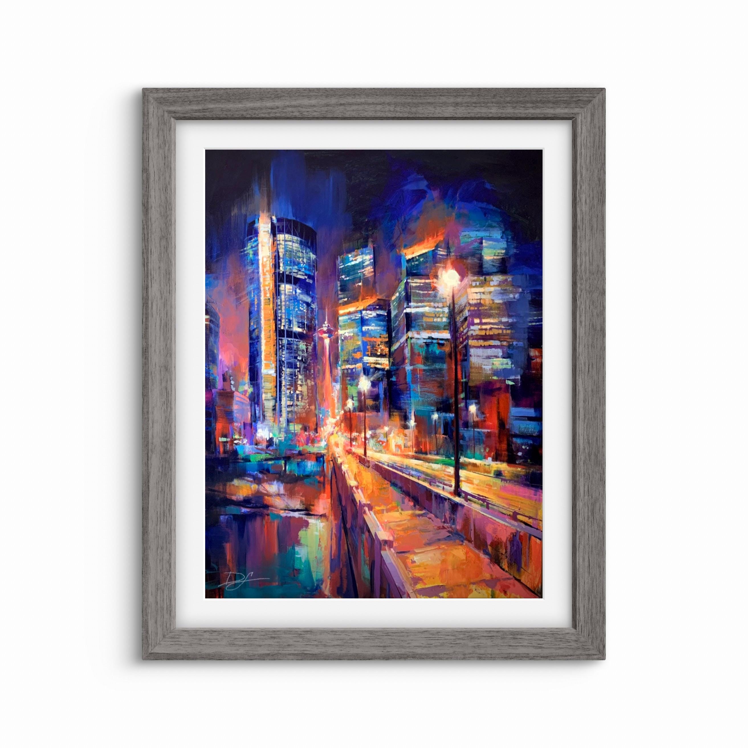 ART PRINT Path of Light | Canvas | Paper | Calgary Downtown Wall 