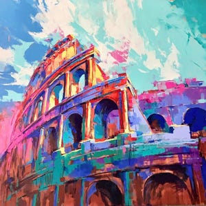 ART PRINT Remnants Of Champions | Rome Canvas, Ancient Rome Art, Colosseum Home Decor, Architecture Art, Gladiators Print