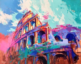 ART PRINT Remnants Of Champions | Rome Canvas, Ancient Rome Art, Colosseum Home Decor, Architecture Art, Gladiators Print