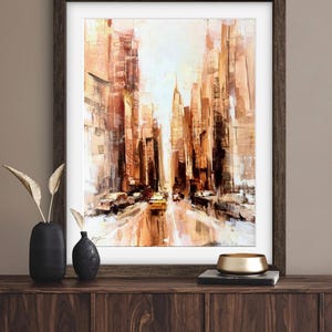 ART PRINT In Pursuit of Clarity | Canvas | Paper | Cityscape Wall Art, Rustic Urban Poster, New York Home Decor, Modern Painting