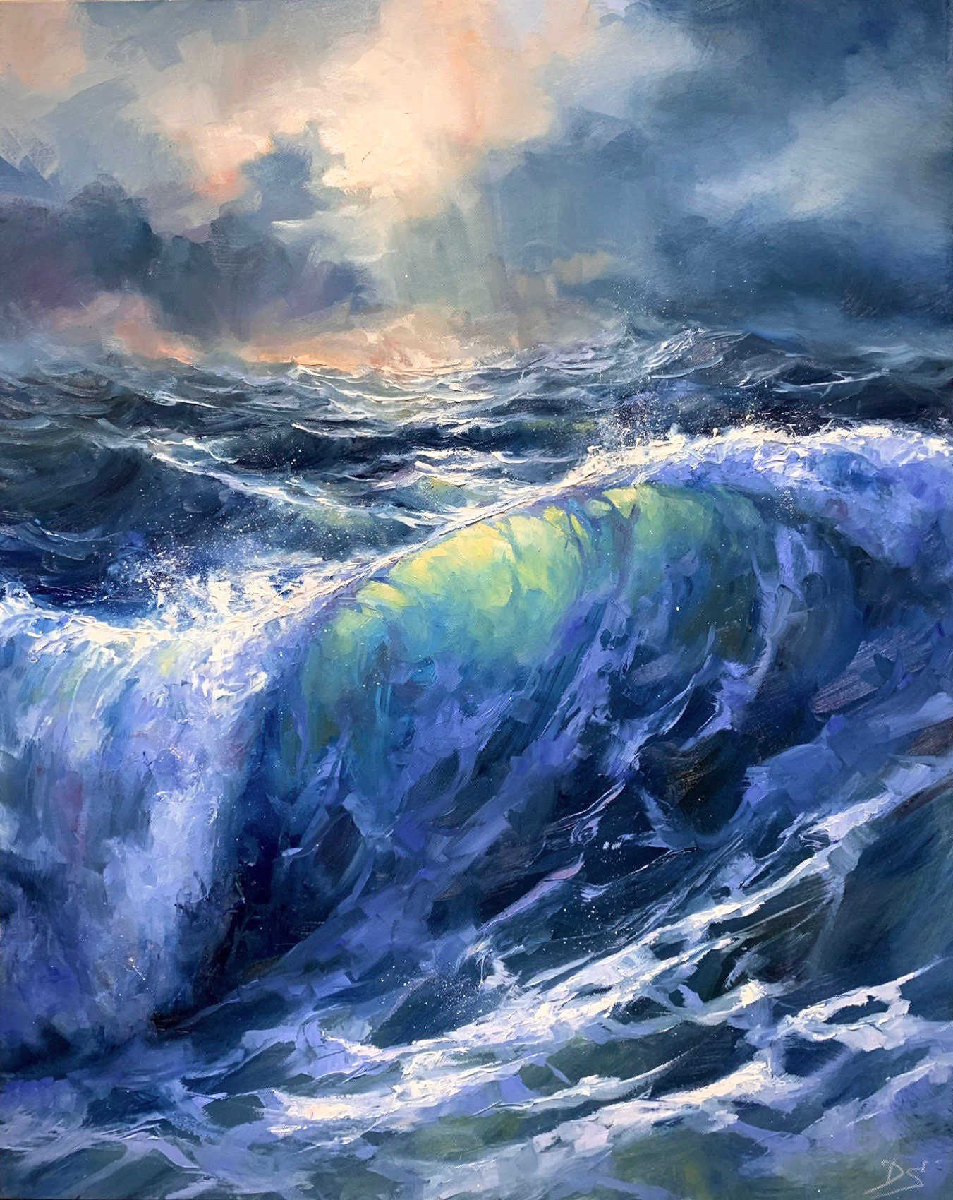PEAKS OF TOMORROW Print Sea Canvas Ocean Artwork Seascape Print