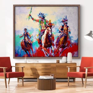 ORIGINAL PAINTING - "Legacy” 60x48" Acrylic on Canvas, Original Artwork, First Nations Painting, Native Wall Art, Calgary Stampede Painting