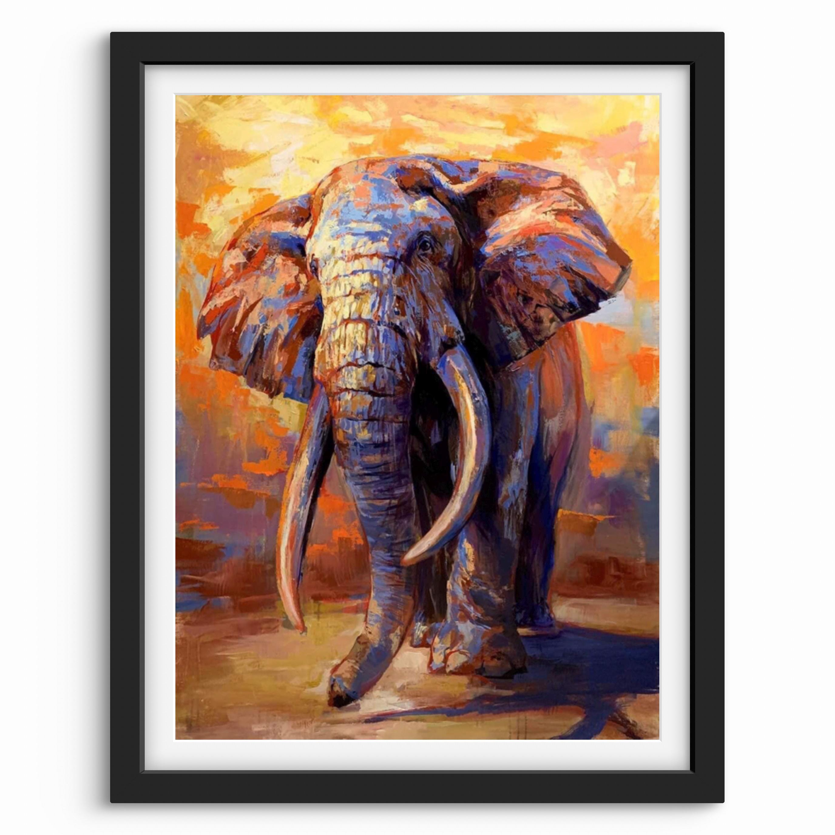 ART PRINT the Traveler | Canvas | Paper | Elephant Wall Art