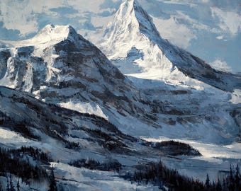 DIGITAL DOWNLOAD Assiniboine | Screensaver | Printable | Mountains Landscape, Skiing Peaks, Assiniboine Mountain, High Quality JPEG
