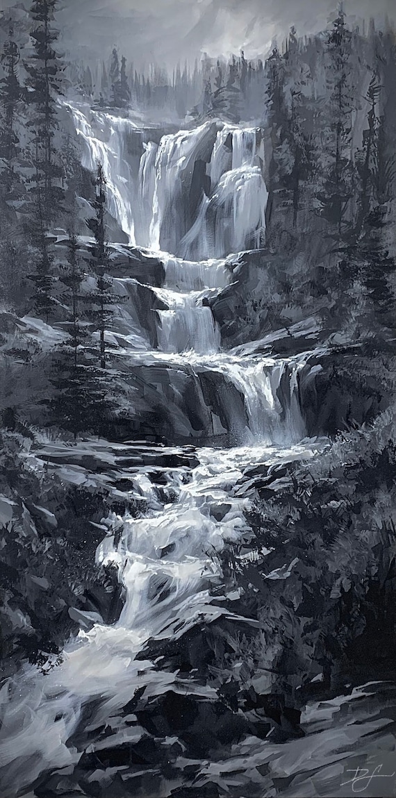 ART PRINT Tangle Falls | Canvas | Paper | | Waterfall Wall