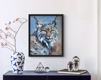 ラファエルのスフィンクス猫のオーラ - オリジナル絵画 - ユニークな猫