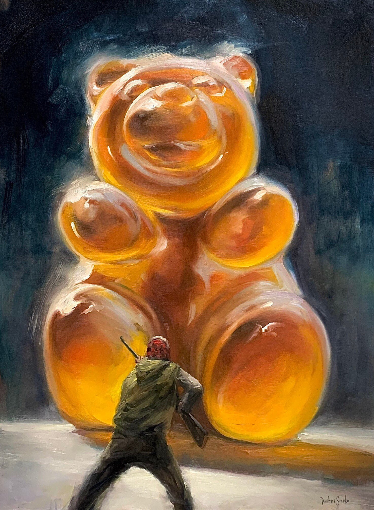 【美品】SMI★The Art of Creative Selling ART PRINT Sweet Tooth | Canvas | Paper | Gummy Bear Wall Art