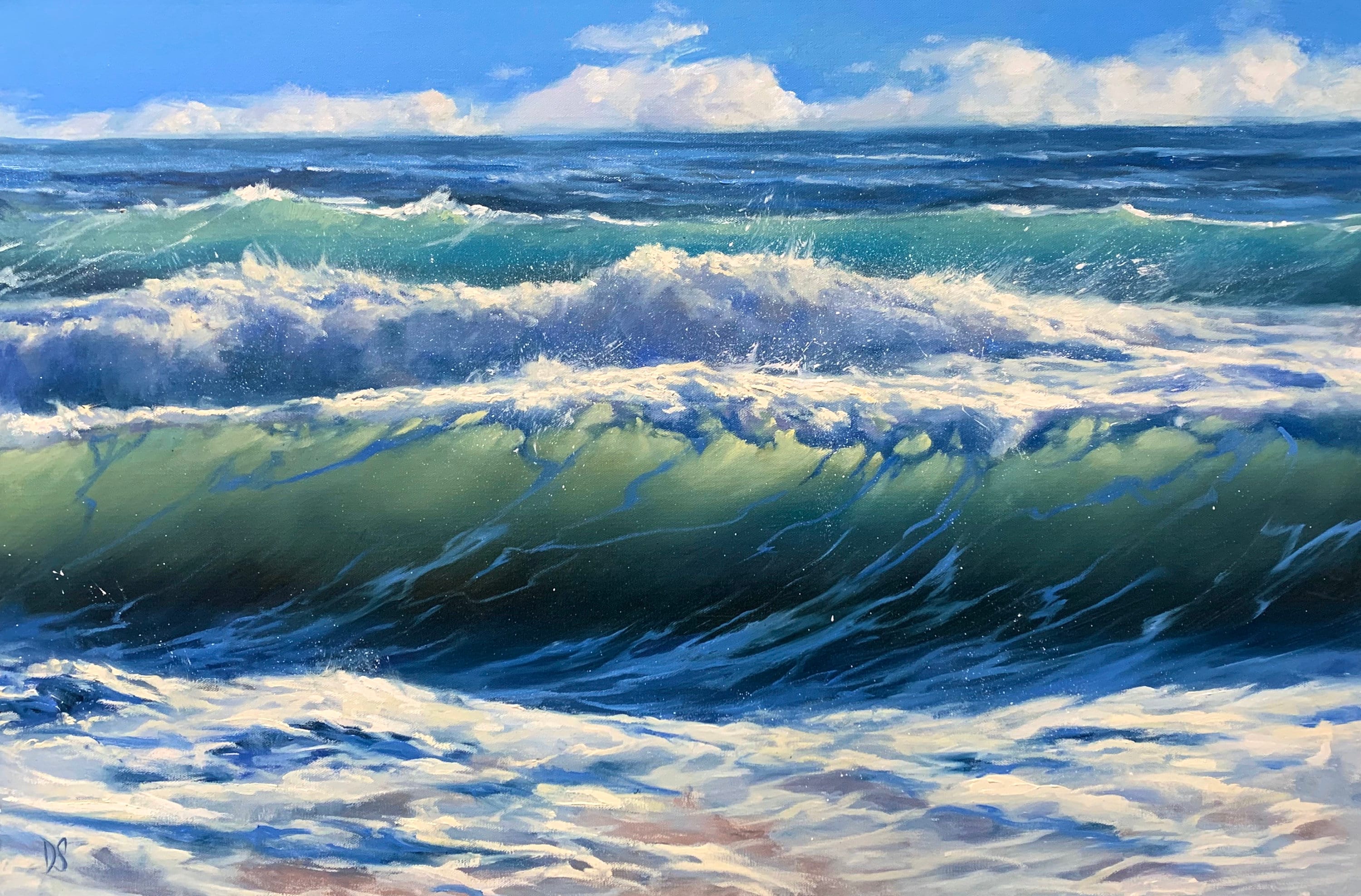 THE DIVE Print Seascape Poster Seascape Artwork Seascape - Etsy España