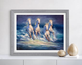 STORMPIERCERS Print, Horse Art Print, Horse Canvas Art, Horse Bathroom Decor, Horse Home Decor, Horse Canvas Print, Horse Artwork, Horse Art