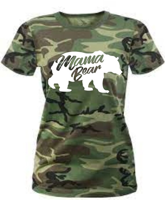 Camo mama bear shirt Clearance