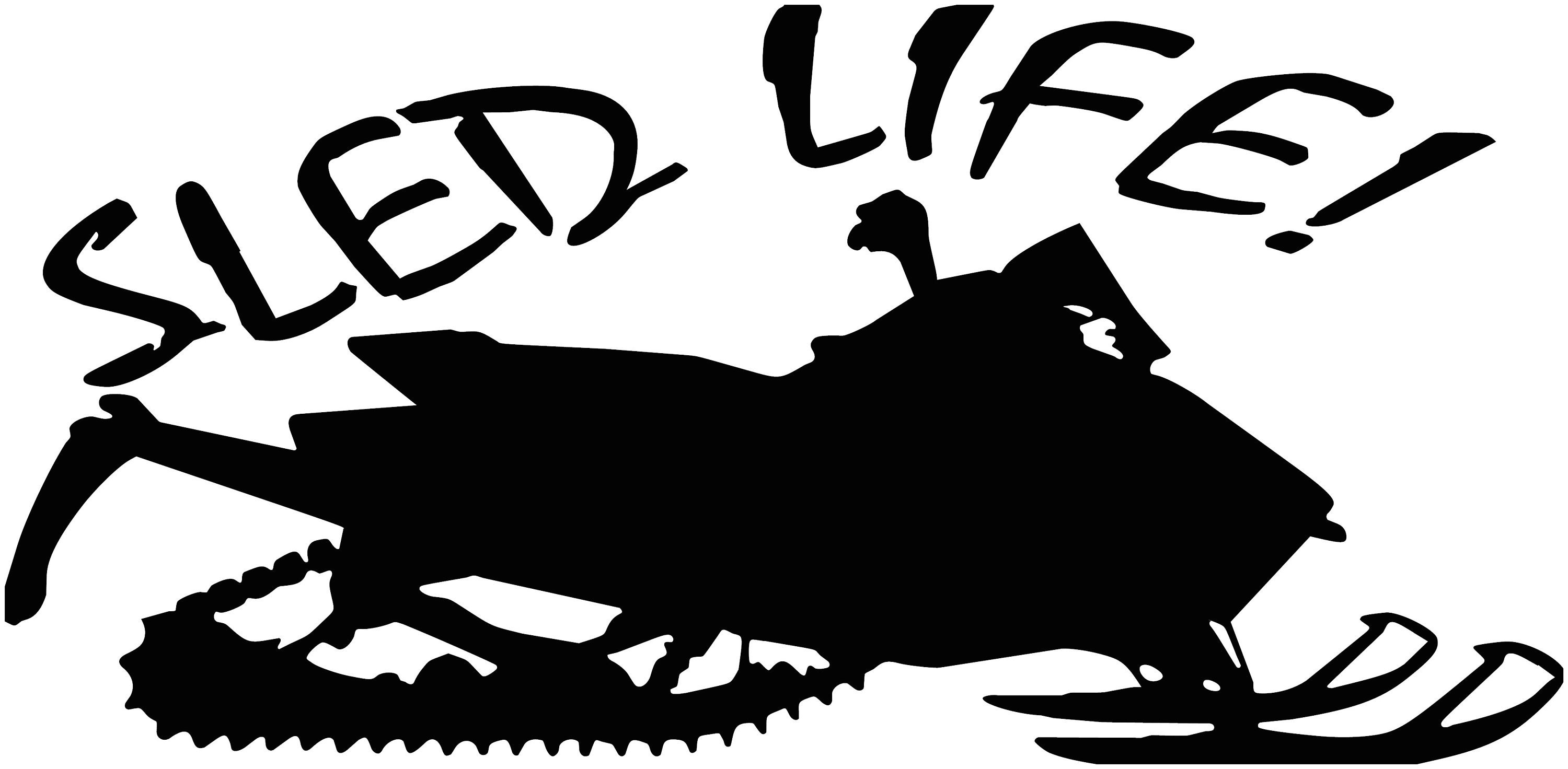 Snowmobile Sled Life Sticker Decal Etsy UK