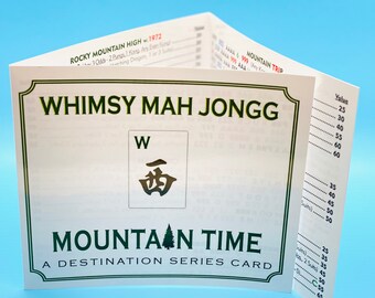 Whimsy Mah Jongg Custom Themed Card SUMMER A Season Series Card