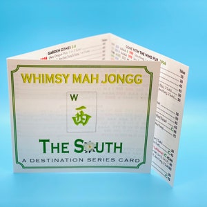 Carta temática personalizada de Mah Jongg Whimsy THE SOUTH [Un juego de cartas de Mahjong de la serie Destination]