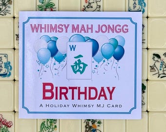 Cartas de Mahjong con temática de CUMPLEAÑOS [Introducción a la carta de MJ Whimsy]