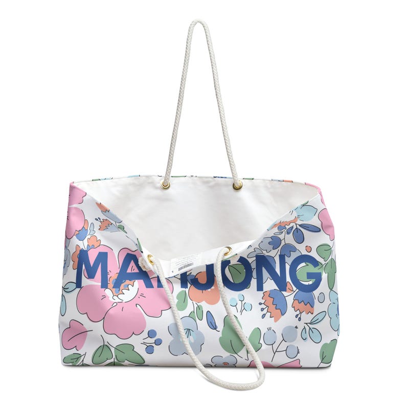 Floral MAHJONG TOTE for Tiles & Racks image 3