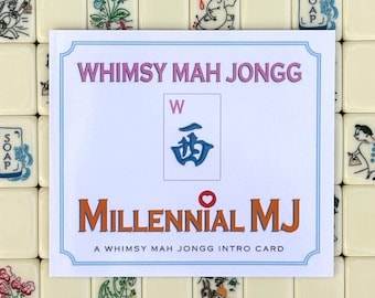 Carte MILLENNIAL MAHJONG [Une carte d'introduction au mahjong fantaisiste]