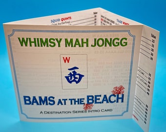 Intro Whimsy Mah Jongg Custom Themed Card - BIRTHDAY  [A Whimsy Intro Card]