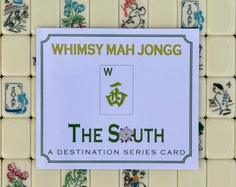 Mahjong THE SOUTH – zestaw kart Mahjong z motywem dłoni i kaprysem [Zestaw kart Mahjong z serii Destination]