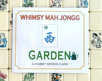GARTEN MAHJONG-Karte [benutzerdefinierte Mah Jongg-Karte - Eine Hobby-Serie]