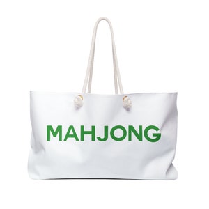 MAHJONG Set TOTE in GROEN Voor Set- en Mah Jongg-kaarten