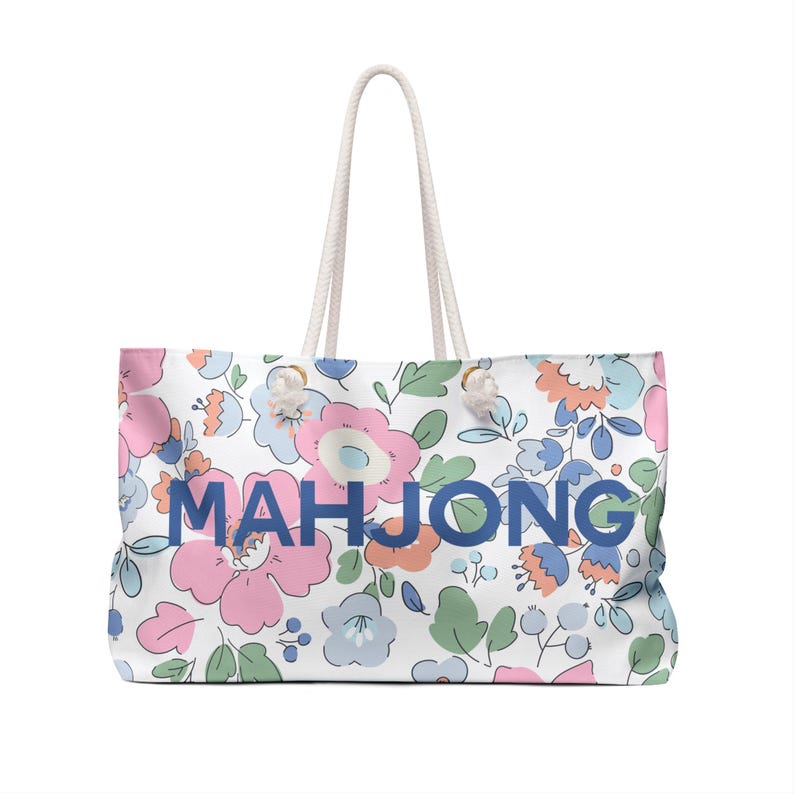 Floral MAHJONG TOTE for Tiles & Racks image 2