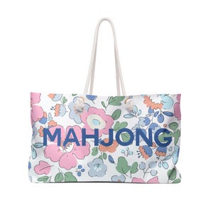 Floral MAHJONG TOTE for Tiles & Racks image 1