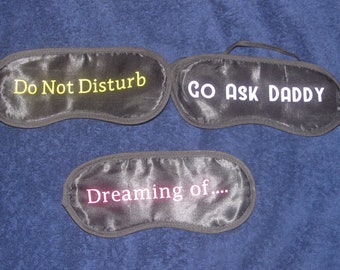 Customized Satin Sleep Masks