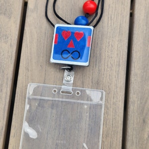 NKOTB &quot;Blockhead&quot; Lanyard with retractable badge reel!