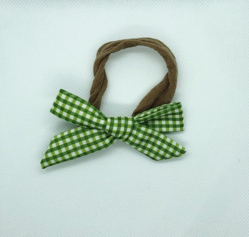 small Spring green gingham