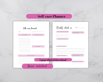 Daily Self-care Checklist Printable - Etsy