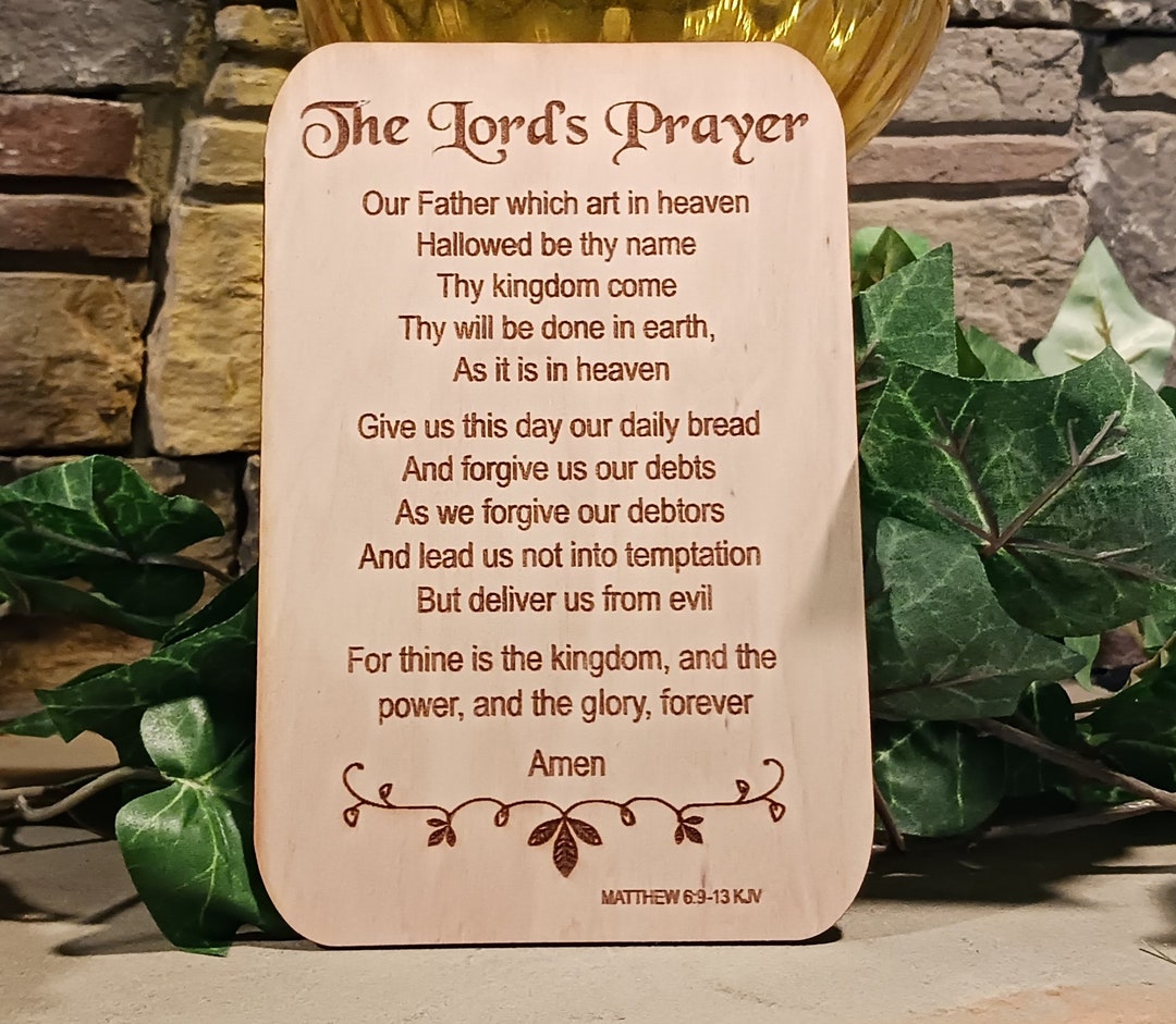 The Lords Prayer Svg, Christian SVG, Laser SVG, Scripture SVG