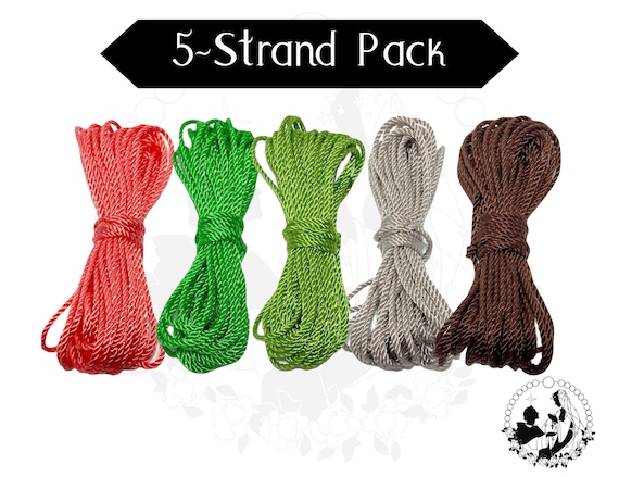 5-pack Rosary Twine, DIY Rosary, Pastels, 24 Twisted Nylon Cord, Rosary  Making Supplies, Individual Twine Strands, Bundle Pack 
