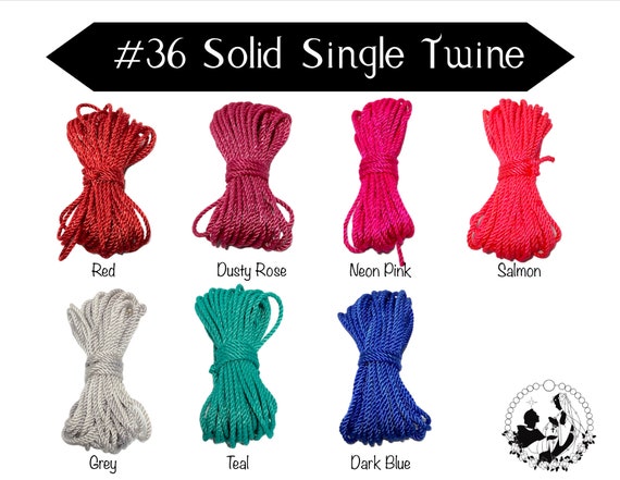 Solid Color, Single Strand Rosary Twine, DIY Rosary, 36 Twisted