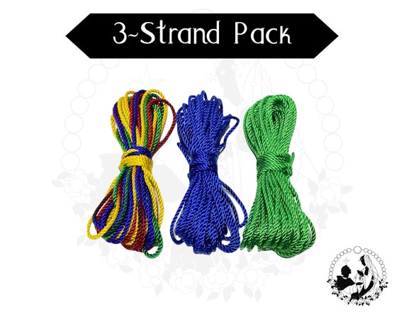 3-pack Rosary Twine, DIY Rosary Multi, Green, 24 Twisted Nylon Cord, Rosary  Making Supplies, Individual Twine Strands, Bundle Pack 